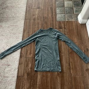 Teal Lululemon long sleeve